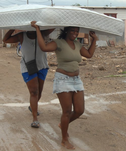 Ian Allen/Staff Photographer
Residents of Old Harbour Bay trying to move their furniture whatever way they can before the arrival of hurricane Gustav.